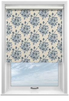 Pensford, Penn Bouquet Raffs Blue - Roller Blind